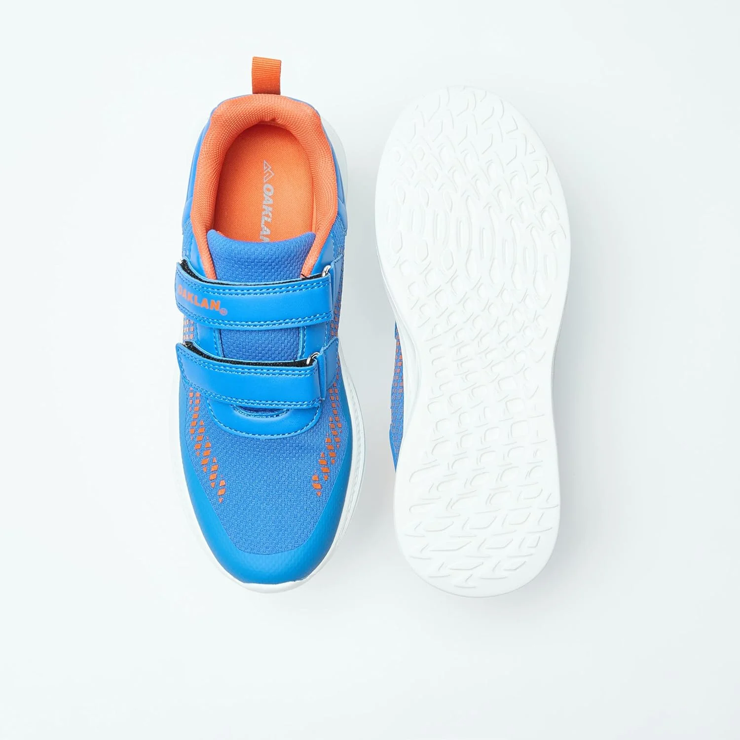 کفش ورزشی بافت توری پسرانه اوکلن بای شواکسپرس با بستن قلاب و حلقه سایز 35EU - آبی