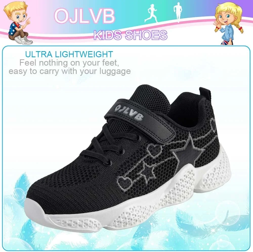 کفش ورزشی پسرانه و دخترانه OJLVB، کفش تنیس و دویدن بچگانه، کفش ورزشی پیاده روی سالن ورزشی سبک وزن و تنفسی