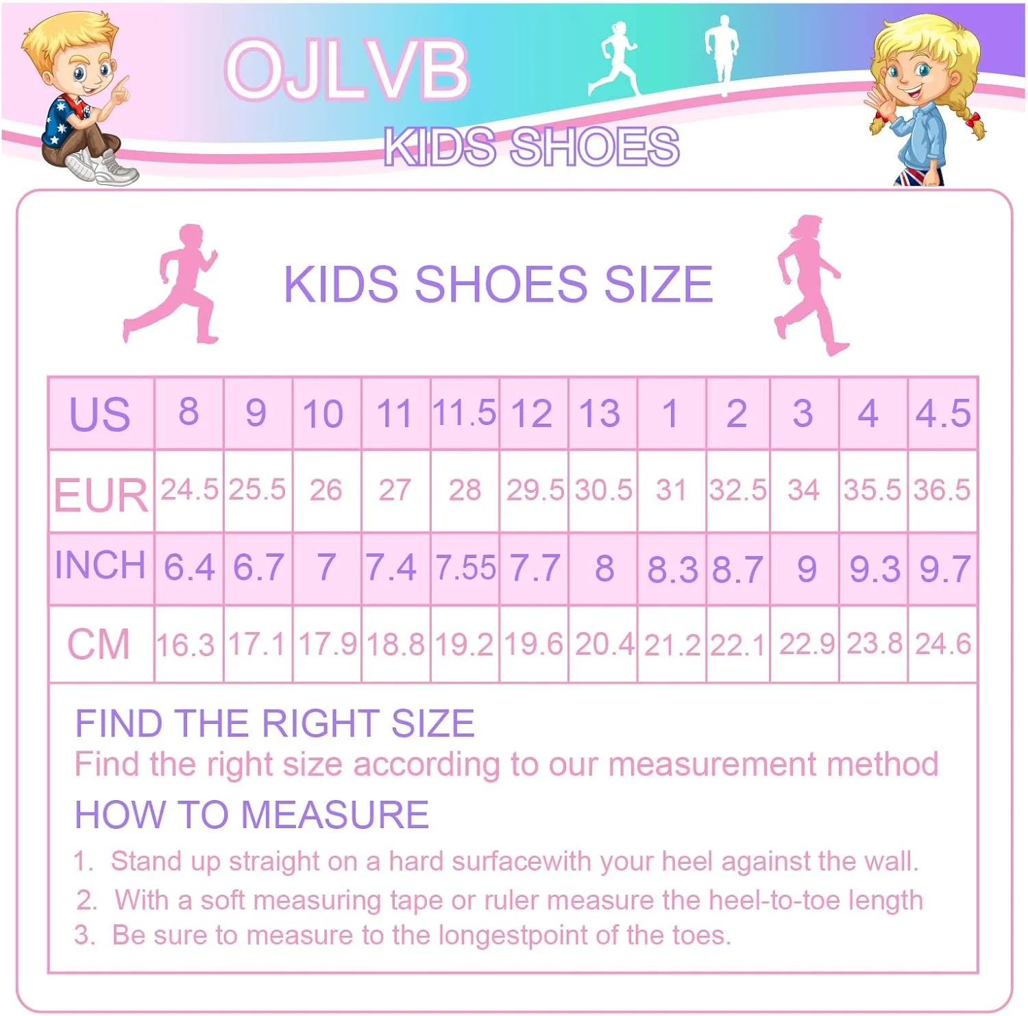 کفش ورزشی پسرانه و دخترانه OJLVB، کفش تنیس و دویدن بچگانه، کفش ورزشی پیاده روی سالن ورزشی سبک وزن و تنفسی