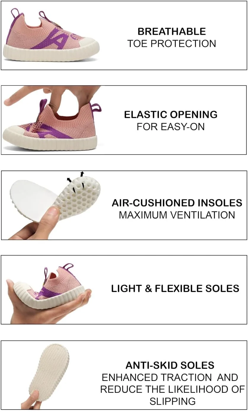 کفش اسنیکرز اولین قدم دخترانه کودک نوپا ONYC مدل Ducky Slip-On کفش اسنیکرز اولین قدم دخترانه کودک نوپا ONYC مدل Ducky Slip-On