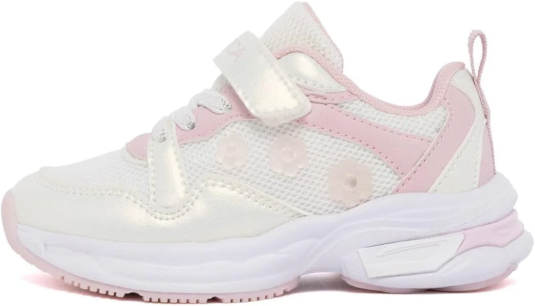 کفش ورزشی دخترانه ناتیکا - کفش های راحت دویدن با بند چسبی قابل تنظیم، سایزهای کودک نوپا/کودک کوچک، سفید صورتی رنگین کمانی، سایز 12 کودک کوچک کفش ورزشی دخترانه ناتیکا - کفش های راحت دویدن با بند چسبی قابل تنظیم، سایزهای کودک نوپا/کودک کوچک، سفید صورتی رنگین کمانی، سایز 12 کودک کوچک