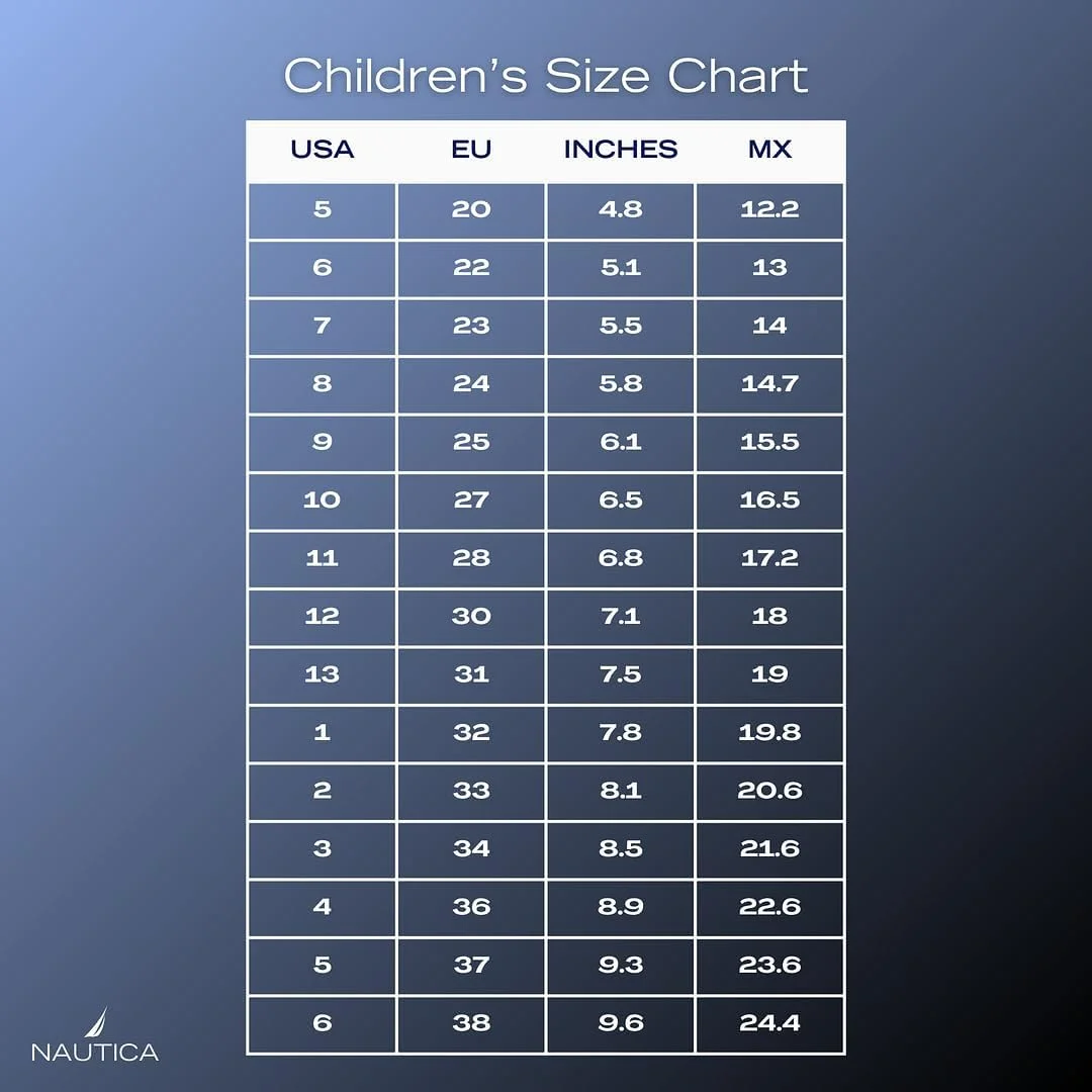 کفش اسپرت بچه گانه Nautica - مدل ساق کوتاه - بندی/بدون بند | پسرانه-دخترانه | کفش اسپرت بچه گانه Nautica - مدل ساق کوتاه - بندی/بدون بند | پسرانه-دخترانه |