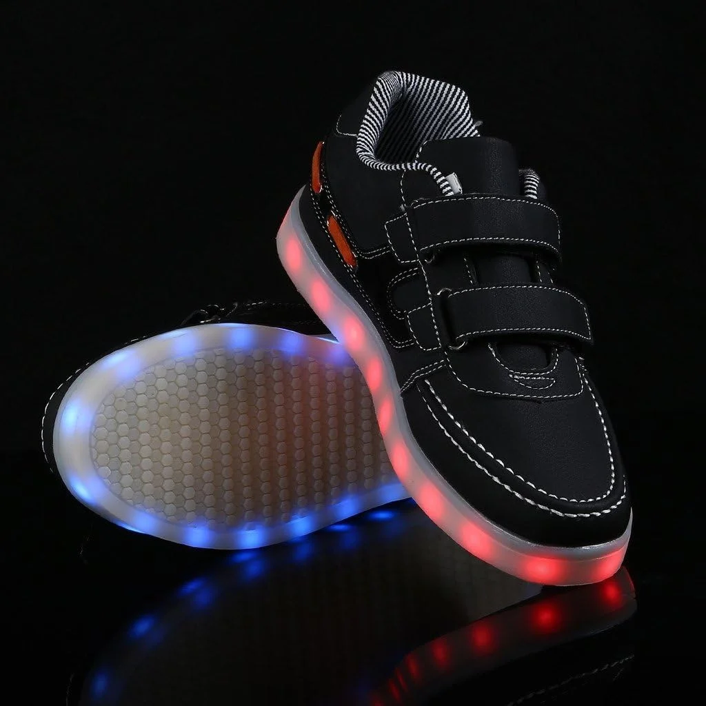 کفش های ال ای دی درخشان اسپرت LJ، کفش های چراغ دار پسرانه و دخترانه، شارژ USB، کفش های کتانی ال ای دی چشمک زن با 11 حالت رنگ (سایز UK 11.5/EU 30، مشکی) کفش های ال ای دی درخشان اسپرت LJ، کفش های چراغ دار پسرانه و دخترانه، شارژ USB، کفش های کتانی ال ای دی چشمک زن با 11 حالت رنگ (سایز UK 11.5/EU 30، مشکی)