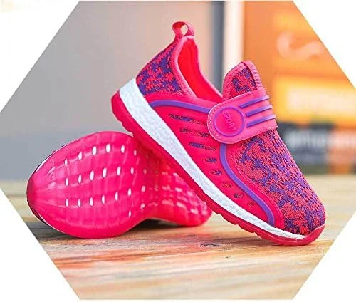 کفش ورزشی سبک وزن LJ Sport، مناسب کودکان دختر و پسر، کفش بافتنی غیررسمی، کفش تنفسی، کفش ورزشی (سایز 31/13M US Little Kid، صورتی) کفش ورزشی سبک وزن LJ Sport، مناسب کودکان دختر و پسر، کفش بافتنی غیررسمی، کفش تنفسی، کفش ورزشی (سایز 31/13M US Little Kid، صورتی)