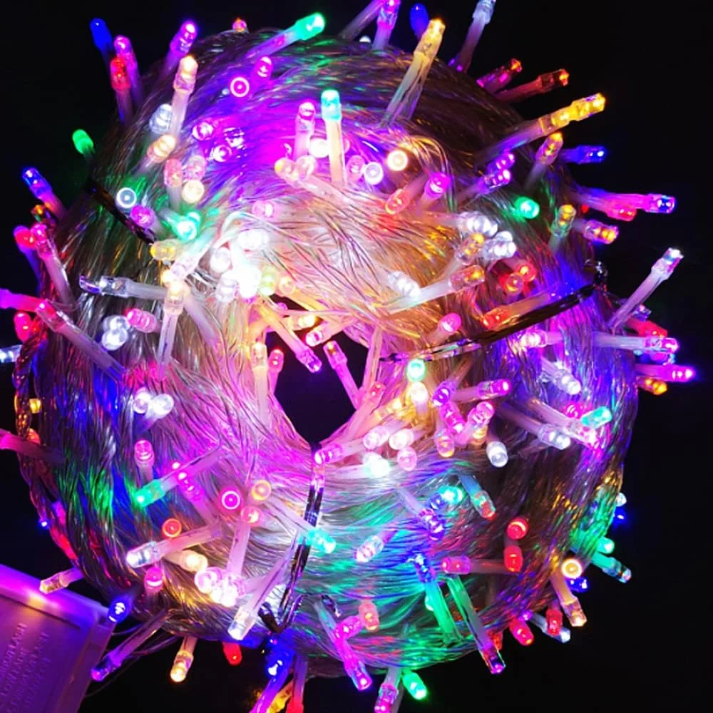 چراغ‌های رشته‌ای چند رنگ Beauenty، چراغ‌های رشته‌ای باتری‌دار، ضد آب چند رنگ برای چراغ‌های رشته‌ای پری برای داخل و خارج از منزل، حیاط، مهمانی عروسی، اتاق خواب، دکور دیوار، دیوالی رمضان کریسمس