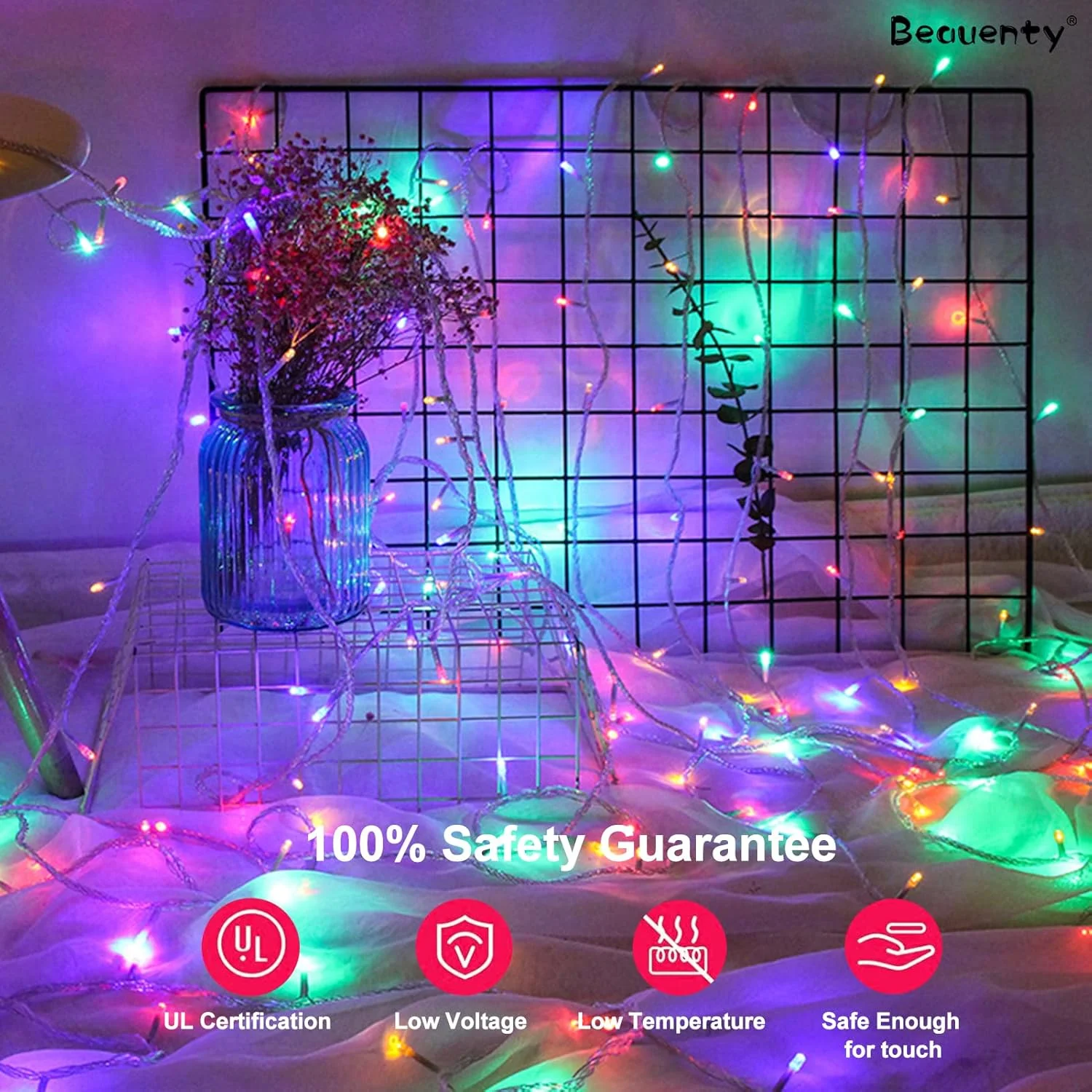 چراغهای رشتهای چند رنگ Beauenty، چراغهای رشتهای باتریدار، ضد آب چند رنگ برای چراغهای رشتهای پری برای داخل و خارج از منزل، حیاط، مهمانی عروسی، اتاق خواب، دکور دیوار، دیوالی رمضان کریسمس چراغهای رشتهای چند رنگ Beauenty، چراغهای رشتهای باتریدار، ضد آب چند رنگ برای چراغهای رشتهای پری برای داخل و خارج از منزل، حیاط، مهمانی عروسی، اتاق خواب، دکور دیوار، دیوالی رمضان کریسمس