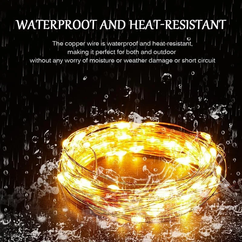 Beauenty بسته 2 عددی 20 متری 200 LED چراغ های پری باتری خور با کنترل از راه دور ضد آب 8 حالت نور رشته ای چشمک زن برای کریسمس، اتاق خواب، باغ، دکوراسیون روز ولنتاین (سفید گرم) Beauenty بسته 2 عددی 20 متری 200 LED چراغ های پری باتری خور با کنترل از راه دور ضد آب 8 حالت نور رشته ای چشمک زن برای کریسمس، اتاق خواب، باغ، دکوراسیون روز ولنتاین (سفید گرم)