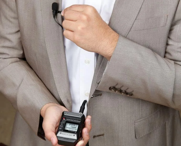 میکروفون یقه‌ای زوم LMF-2 برای رکوردر F1