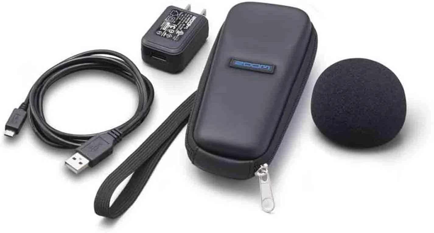 پک لوازم جانبی زوم SPH-1N برای ضبط کننده دستی H1n به همراه کیف، آداپتور برق، کابل USB و بادگیر