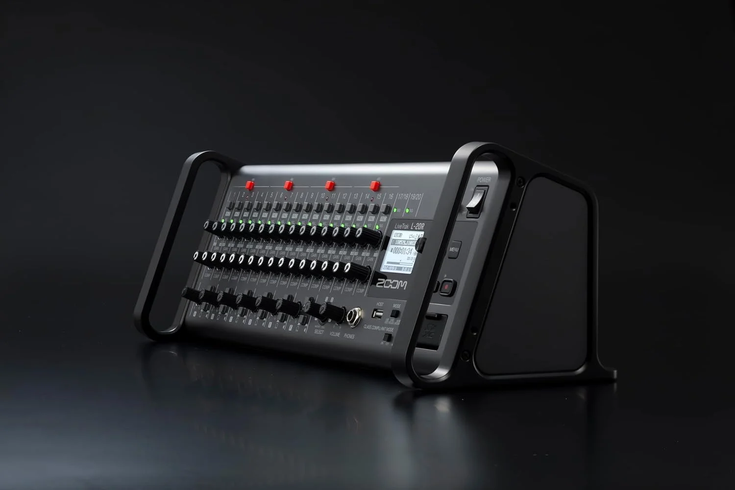 میکسر/ضبط کننده دیجیتال 20 کاناله با کنترل از راه دور Zoom LiveTrak L-20R