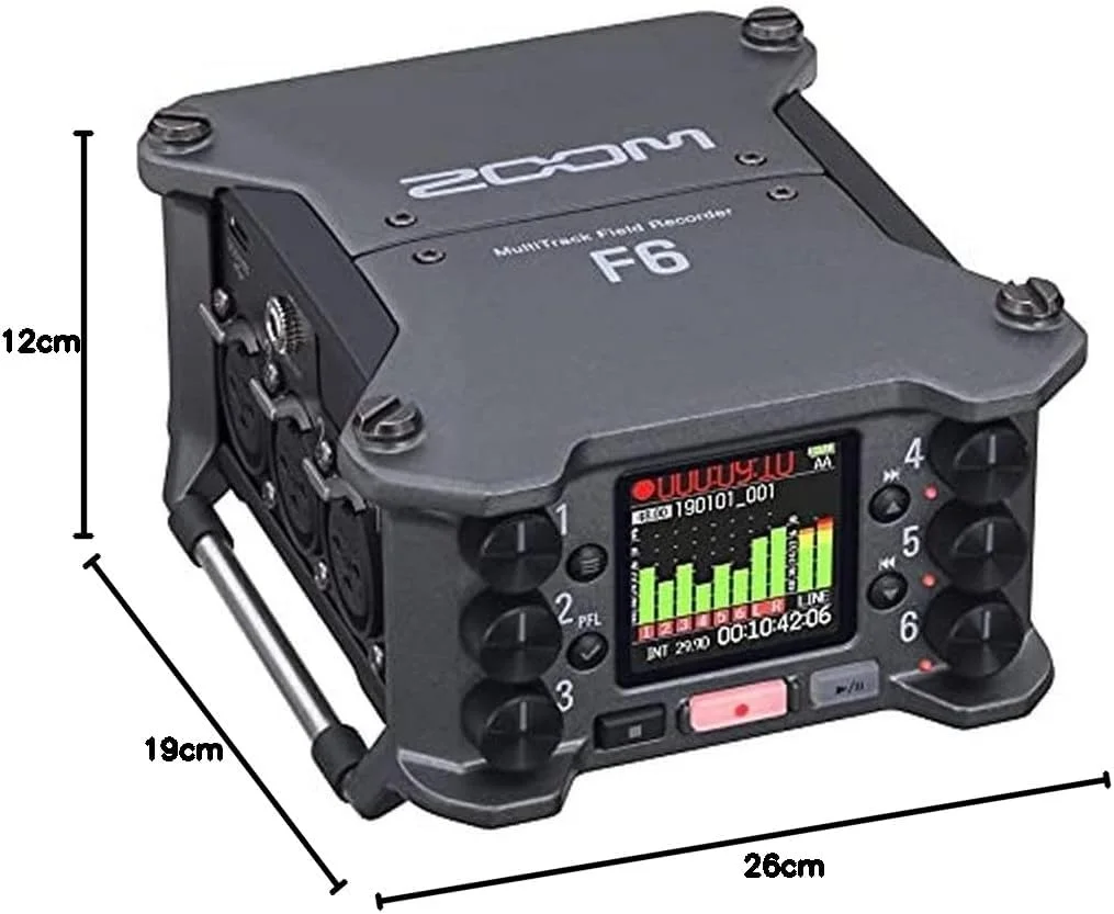 ضبط کننده صدا زوم مدل 316305 F6 - مشکی