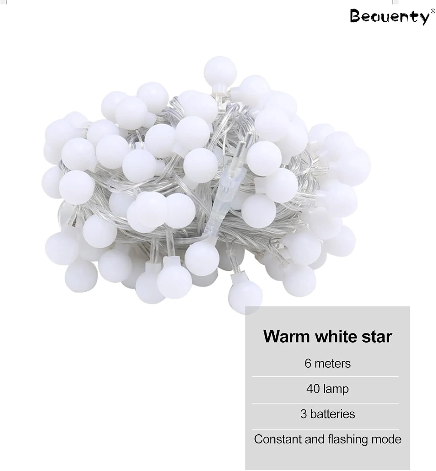 چراغهای رشتهای درخشان خانگی Beauenty، چراغهای رشتهای باتریدار، 2 حالت نور سفید گرم ضد آب برای چراغهای رشتهای پری برای داخل و خارج از خانه، حیاط، مهمانی عروسی، اتاق خواب، دکور دیوار، رمضان، کریسمس چراغهای رشتهای درخشان خانگی Beauenty، چراغهای رشتهای باتریدار، 2 حالت نور سفید گرم ضد آب برای چراغهای رشتهای پری برای داخل و خارج از خانه، حیاط، مهمانی عروسی، اتاق خواب، دکور دیوار، رمضان، کریسمس