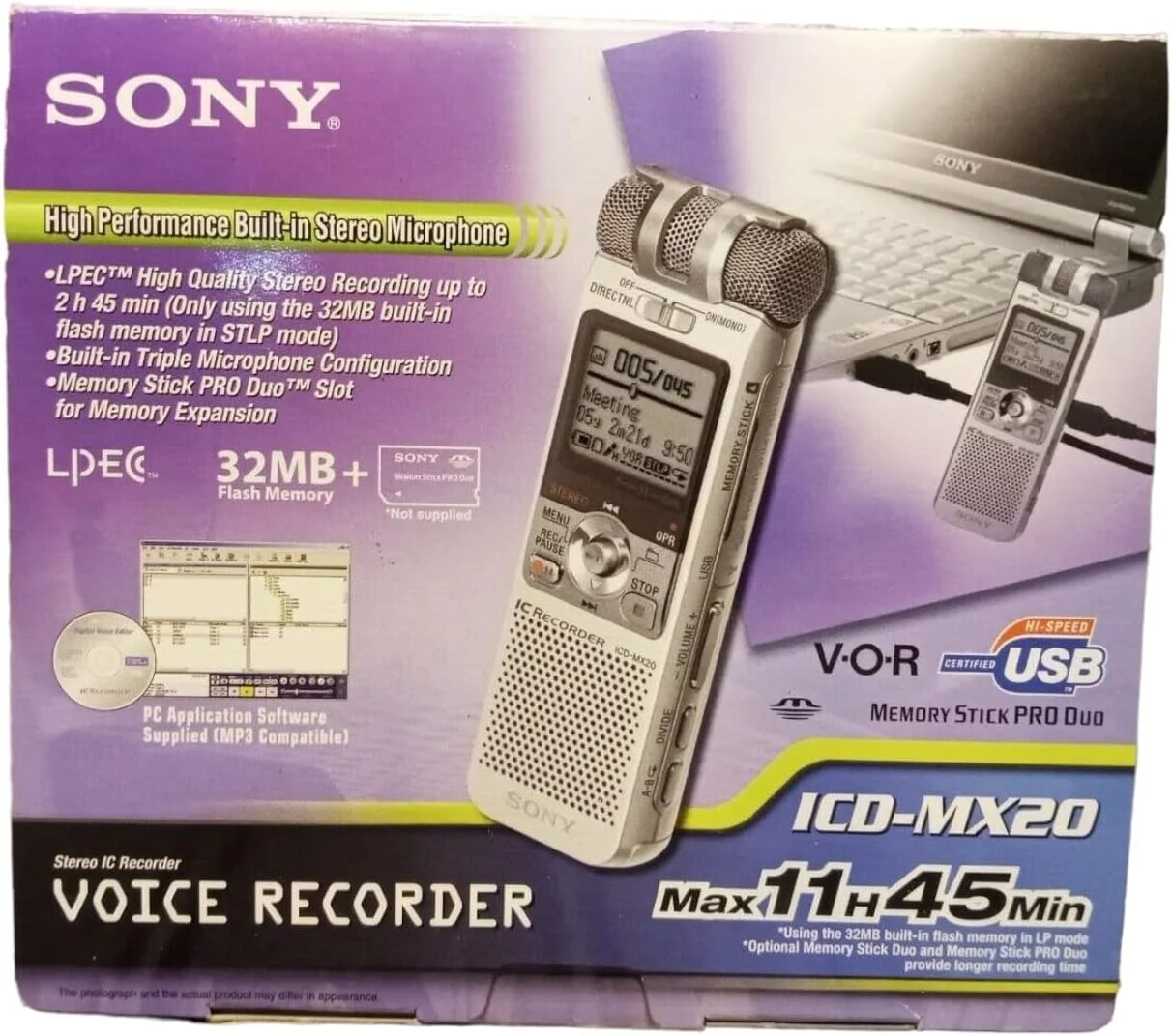 دستگاه ضبط صدای دیجیتال سونی ICD-MX20