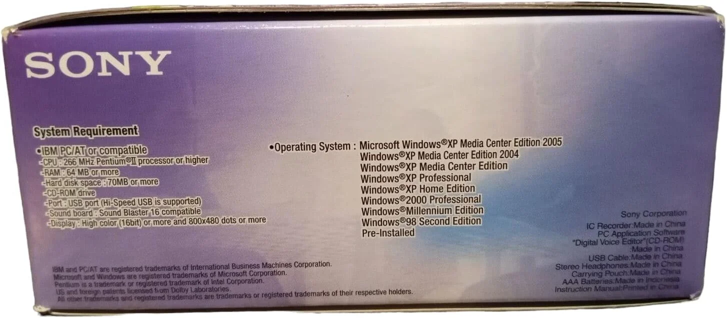 دستگاه ضبط صدای دیجیتال سونی ICD-MX20