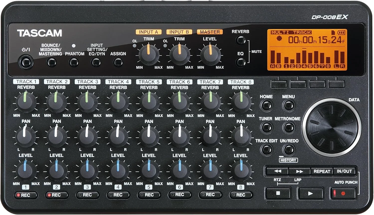 ضبط کننده چند آهنگه دیجیتال پاکت استودیوی 8 ترک TASCAM (DP-008EX)