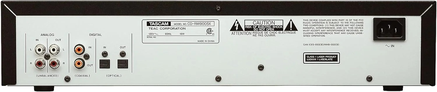 دستگاه ضبط سی دی صوتی TASCAM CD-RW900SX - مشکی دستگاه ضبط سی دی صوتی TASCAM CD-RW900SX - مشکی