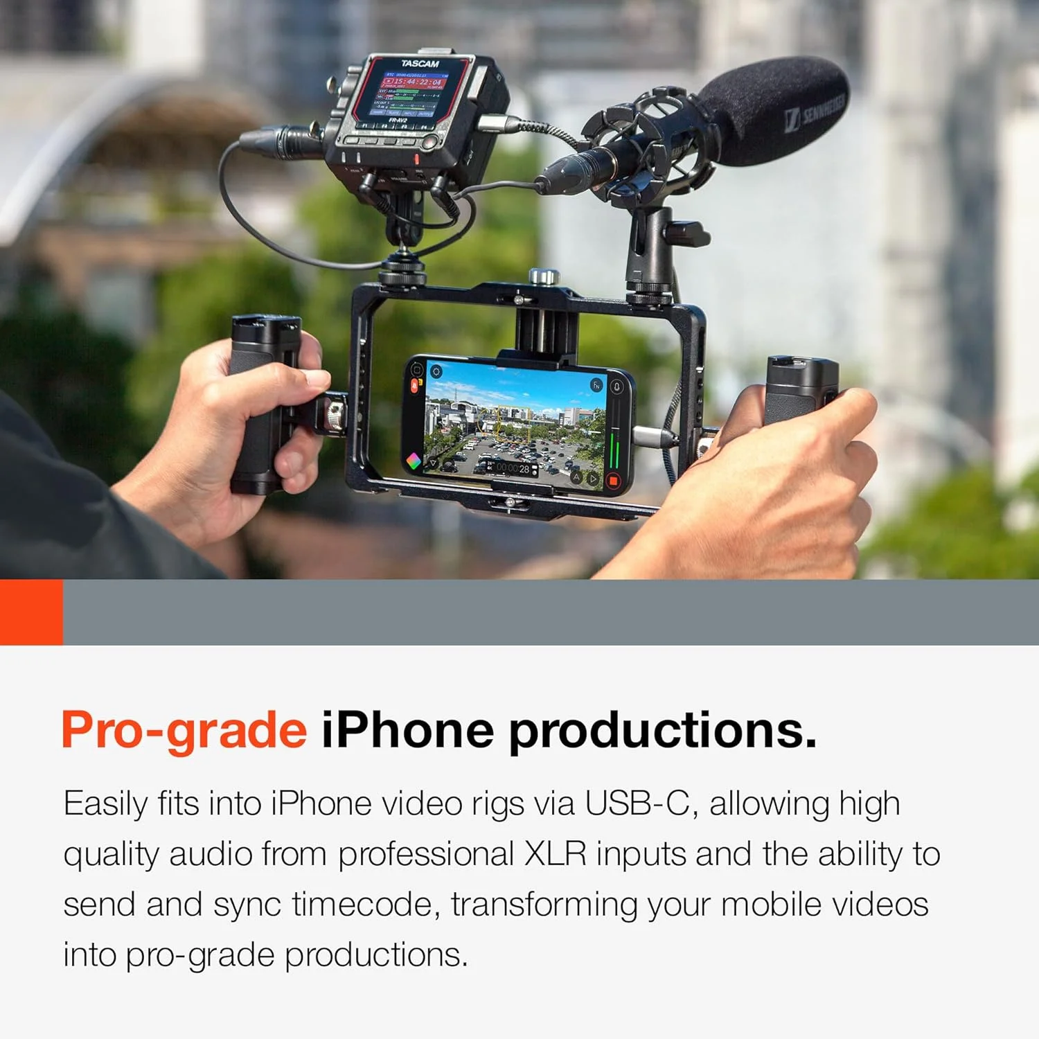 TASCAM FR-AV2 – ضبط کننده میدانی فشرده 32 بیتی شناور و تولید کننده تایم کد با میکسر TASCAM FR-AV2 – ضبط کننده میدانی فشرده 32 بیتی شناور و تولید کننده تایم کد با میکسر