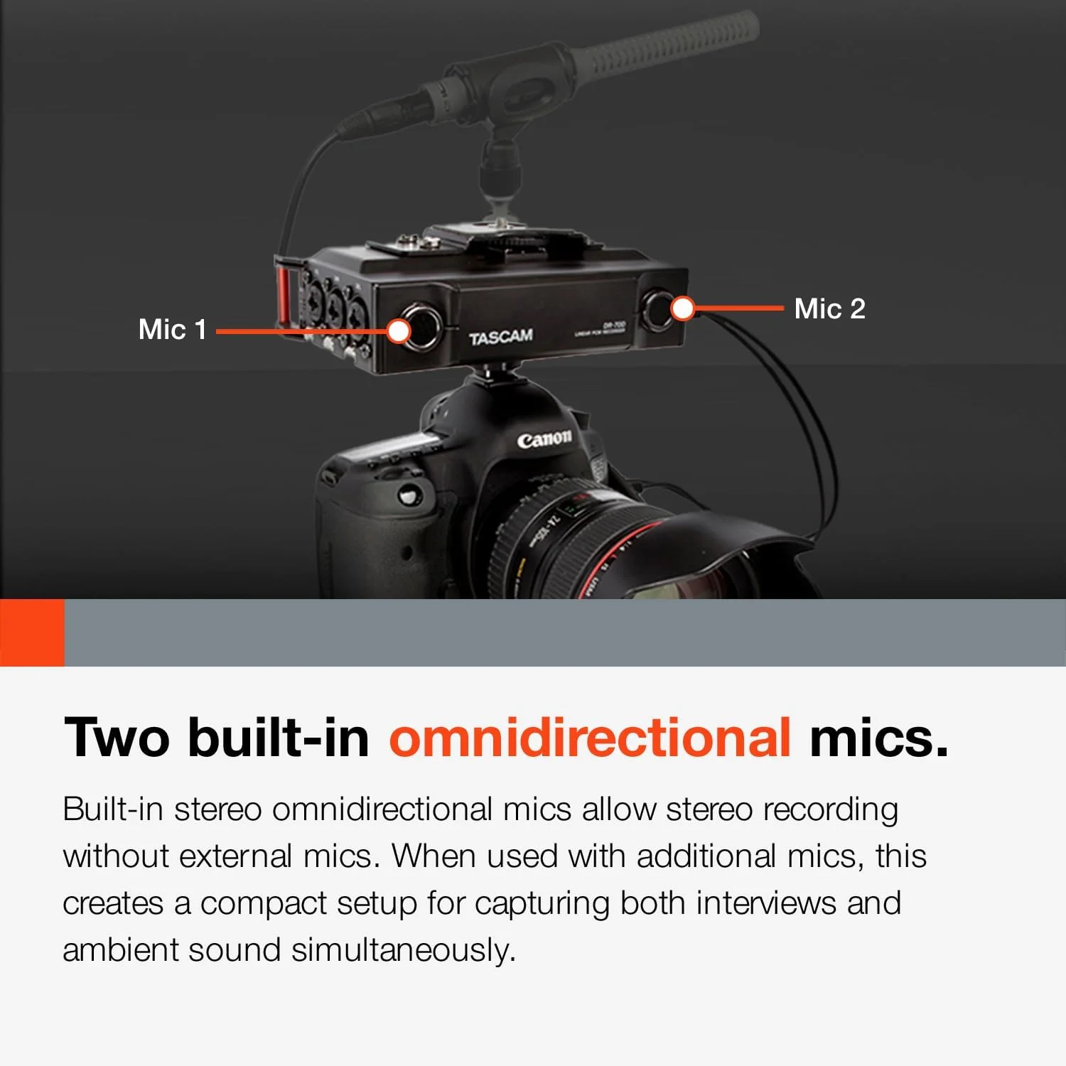 ضبط کننده صدای PCM خطی قابل حمل 4 کاناله TASCAM برای دوربین های DSLR و فیلمبرداری، مشکی (DR-70D) ضبط کننده صدای PCM خطی قابل حمل 4 کاناله TASCAM برای دوربین های DSLR و فیلمبرداری، مشکی (DR-70D)