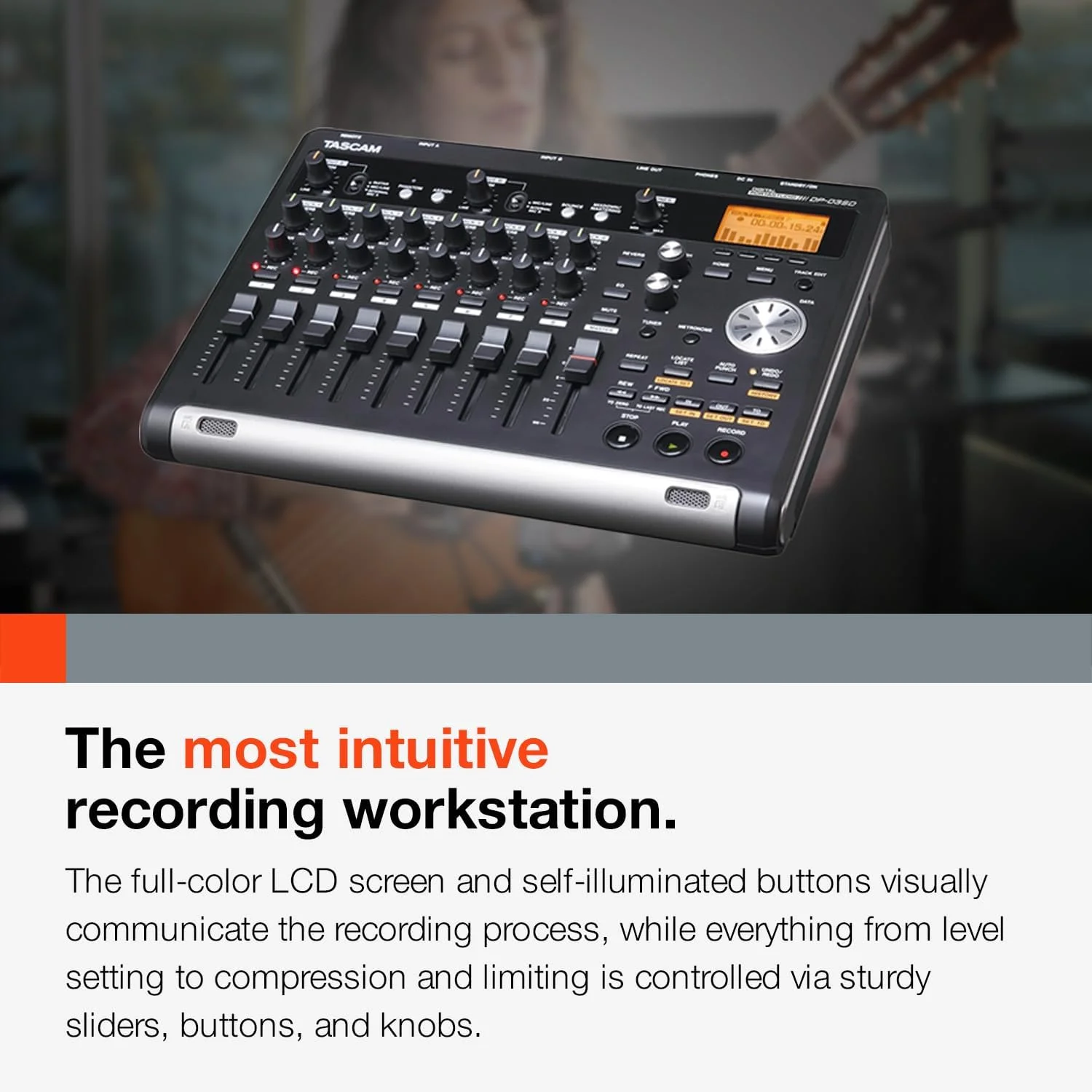 ضبط کننده 8 تراک دیجیتال TASCAM DP-03SD Portastudio ضبط کننده 8 تراک دیجیتال TASCAM DP-03SD Portastudio