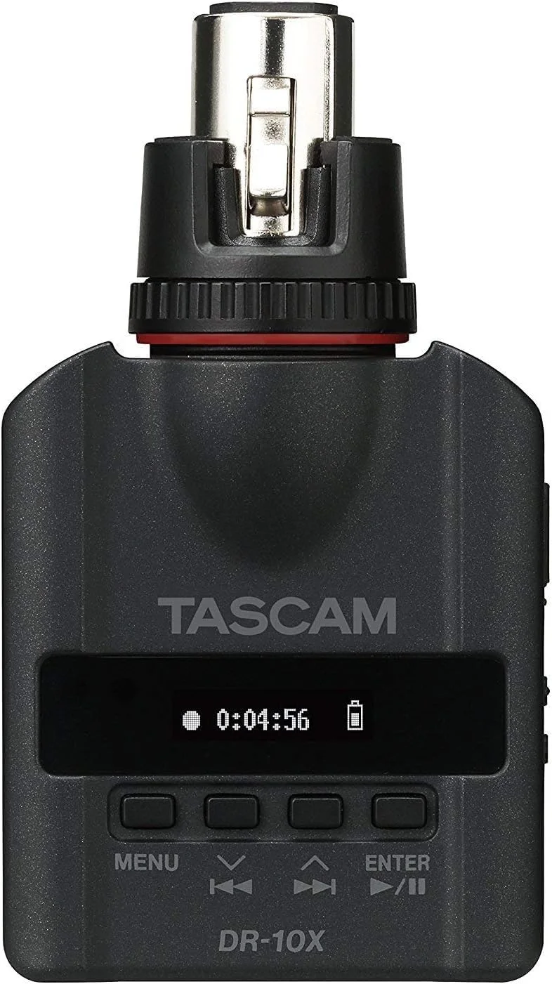 ضبط کننده دیجیتال PCM خطی میکروفون XLR مدل TASCAM DR-10X - مشکی