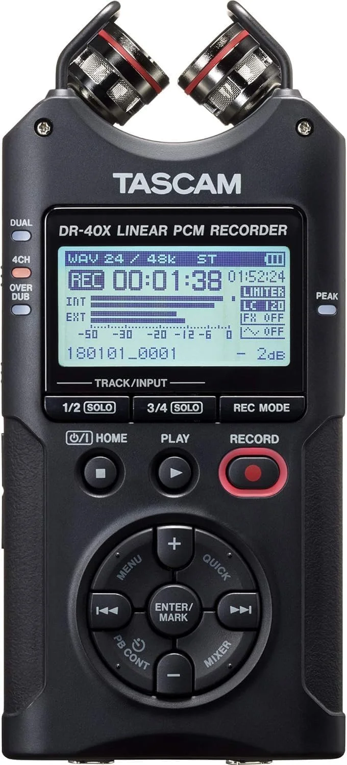 ضبط کننده دستی چهار مسیره و رابط USB تسکم DR-40X