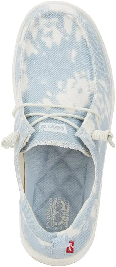 کفش اسنیکر لیزری Levi's Kids Newt TD CVS Slip-on Unisex با طرح تایلندی، آبی، سایز 11 کودکانه