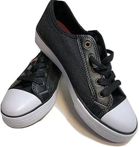 کفش کتانی پسرانه لیوایز بچه گانه مدل Stan Buck C مشکی جین، سایز (4) کفش کتانی پسرانه لیوایز بچه گانه مدل Stan Buck C مشکی جین، سایز (4)