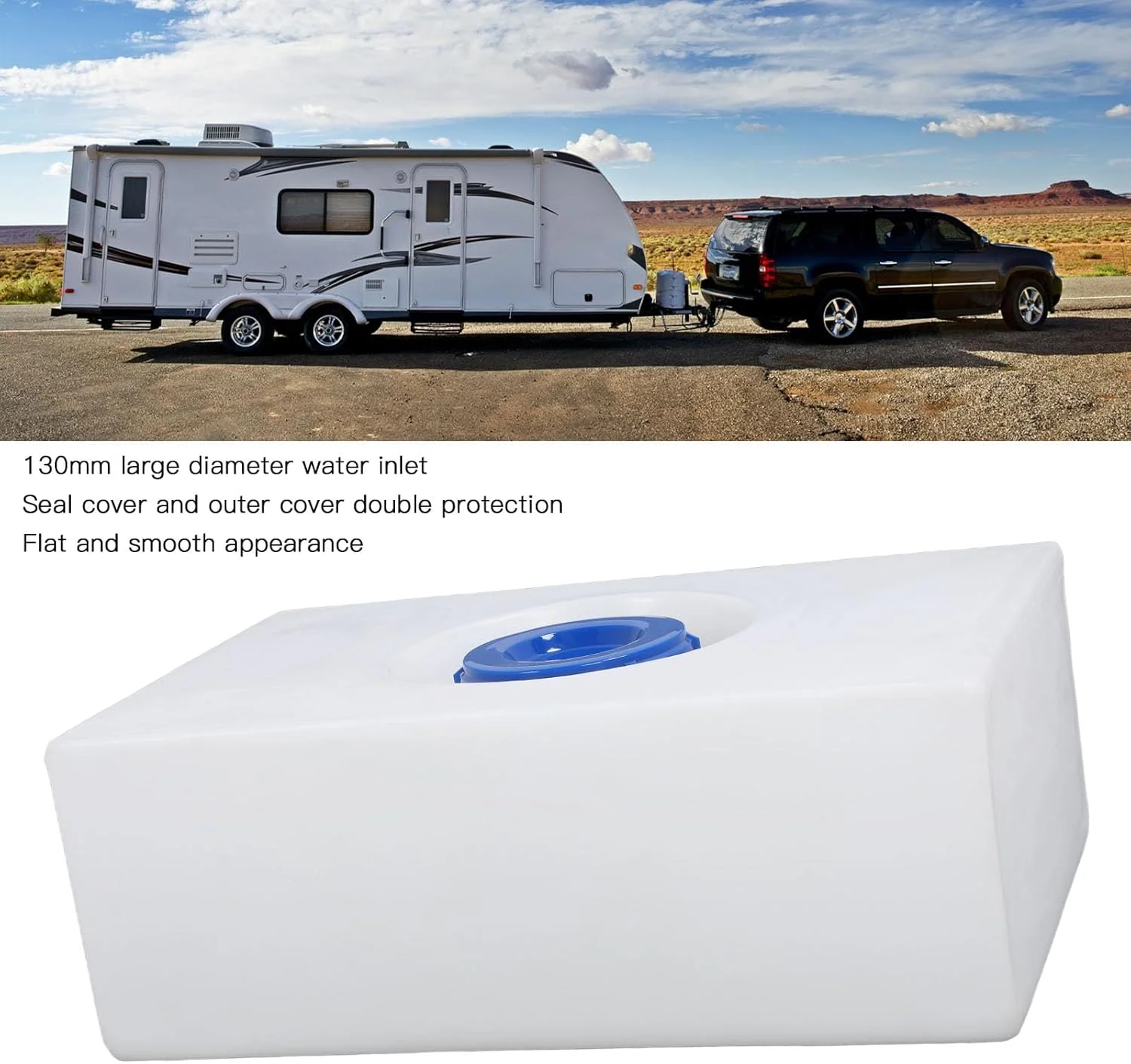 مخزن آب Cryfokt، 50 لیتری، ضد نفوذ، محافظت دوگانه، ظاهر صاف، مخزن نگهداری آب برای قایق مخزن آب Cryfokt، 50 لیتری، ضد نفوذ، محافظت دوگانه، ظاهر صاف، مخزن نگهداری آب برای قایق