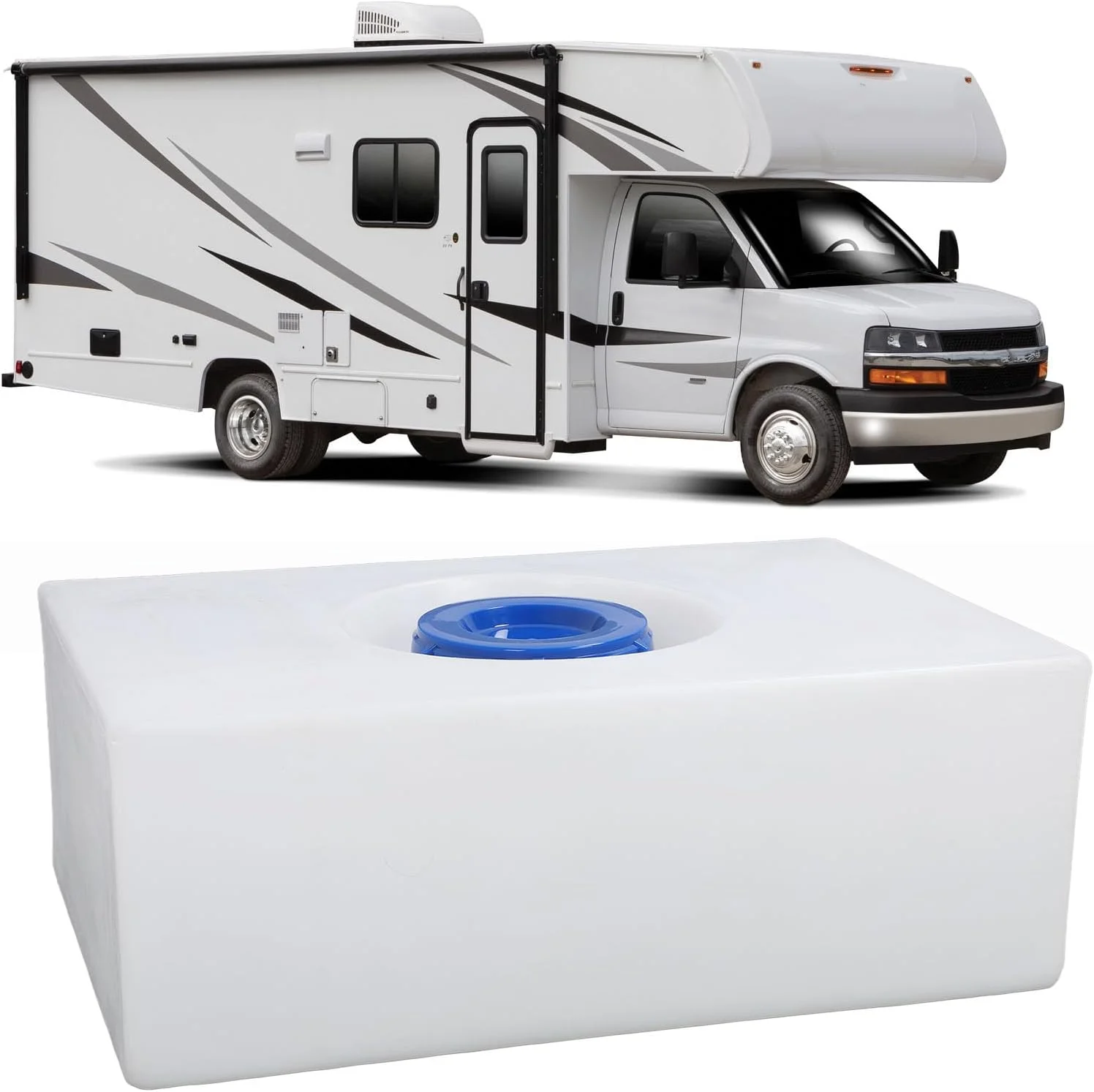 مخزن آب Cryfokt، 50 لیتری، ضد نفوذ، محافظت دوگانه، ظاهر صاف، مخزن نگهداری آب برای قایق مخزن آب Cryfokt، 50 لیتری، ضد نفوذ، محافظت دوگانه، ظاهر صاف، مخزن نگهداری آب برای قایق