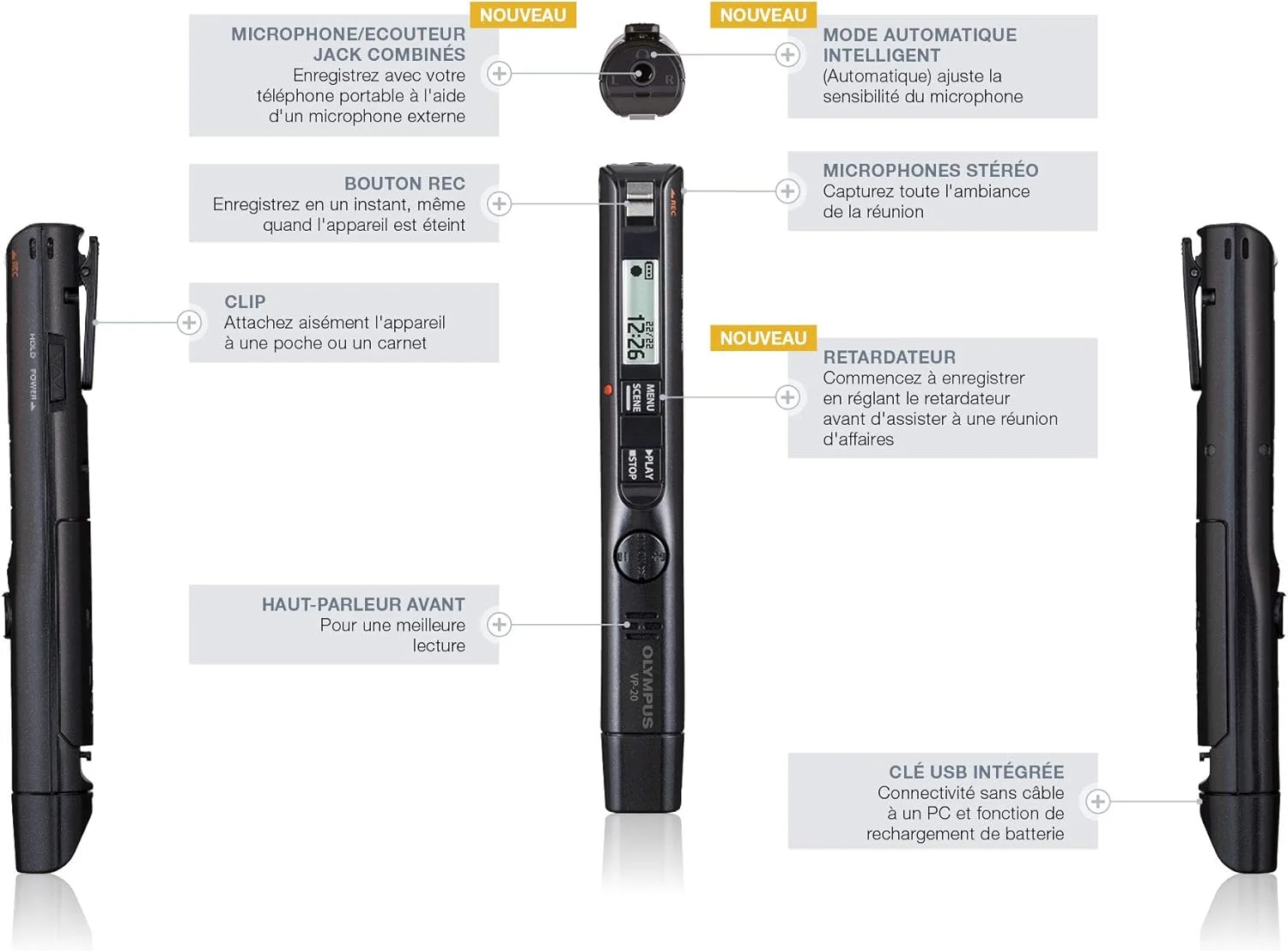 Olympus VP20 (8GB) مشکی