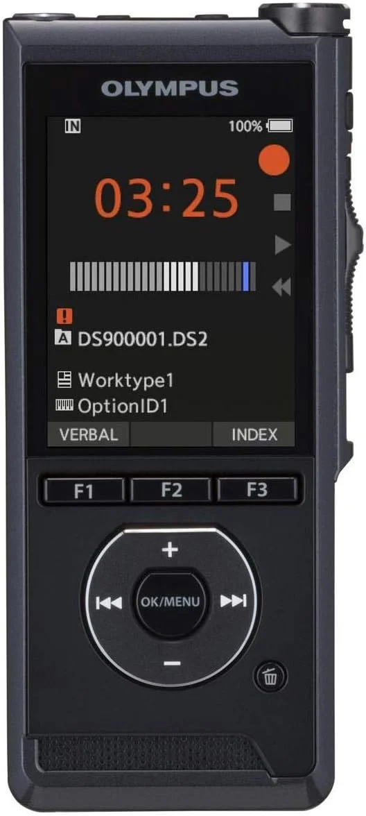 ضبط کننده صدای دیجیتال Olympus DS-9000 با نرم افزار ODMS R7، استریو