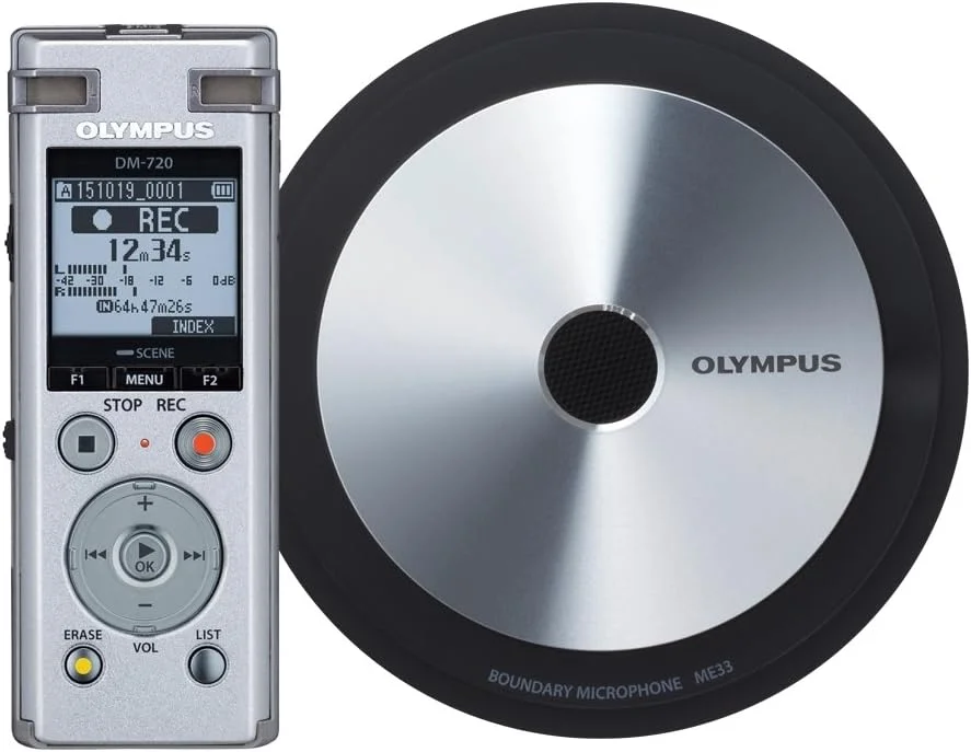 کیت ضبط جلسات کوچک Olympus DM-720 به همراه میکروفون های Boundary
