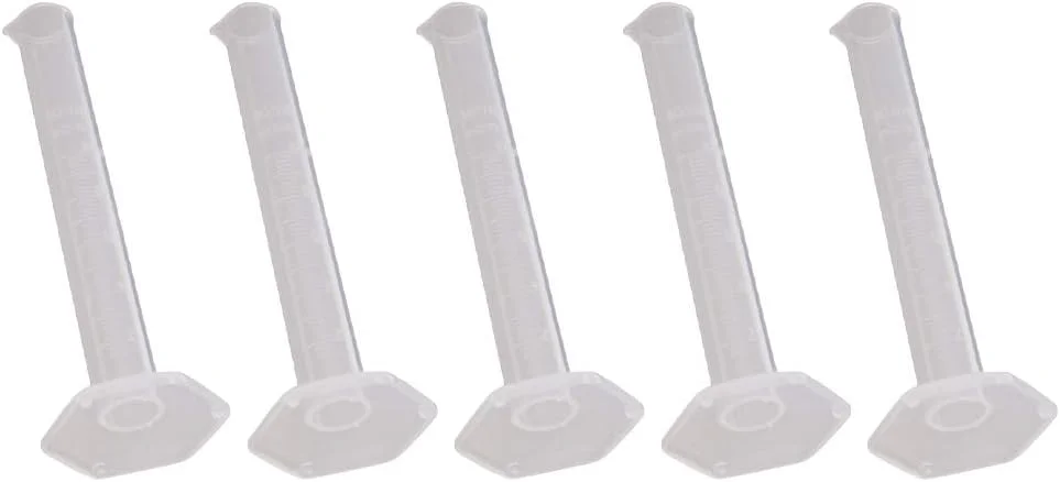 Othmro استوانه مدرج 10 میلی لیتری تجهیزات آزمایشگاهی اندازه گیری مایعات 5 عددی