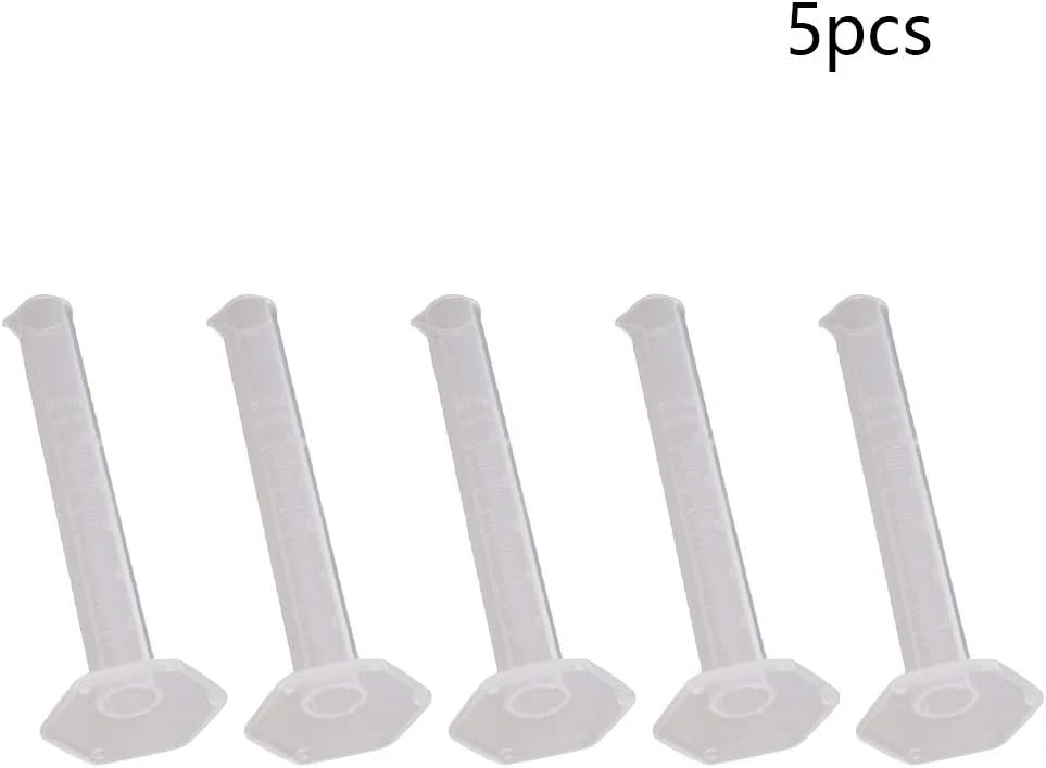 Othmro استوانه مدرج 10 میلی لیتری تجهیزات آزمایشگاهی اندازه گیری مایعات 5 عددی