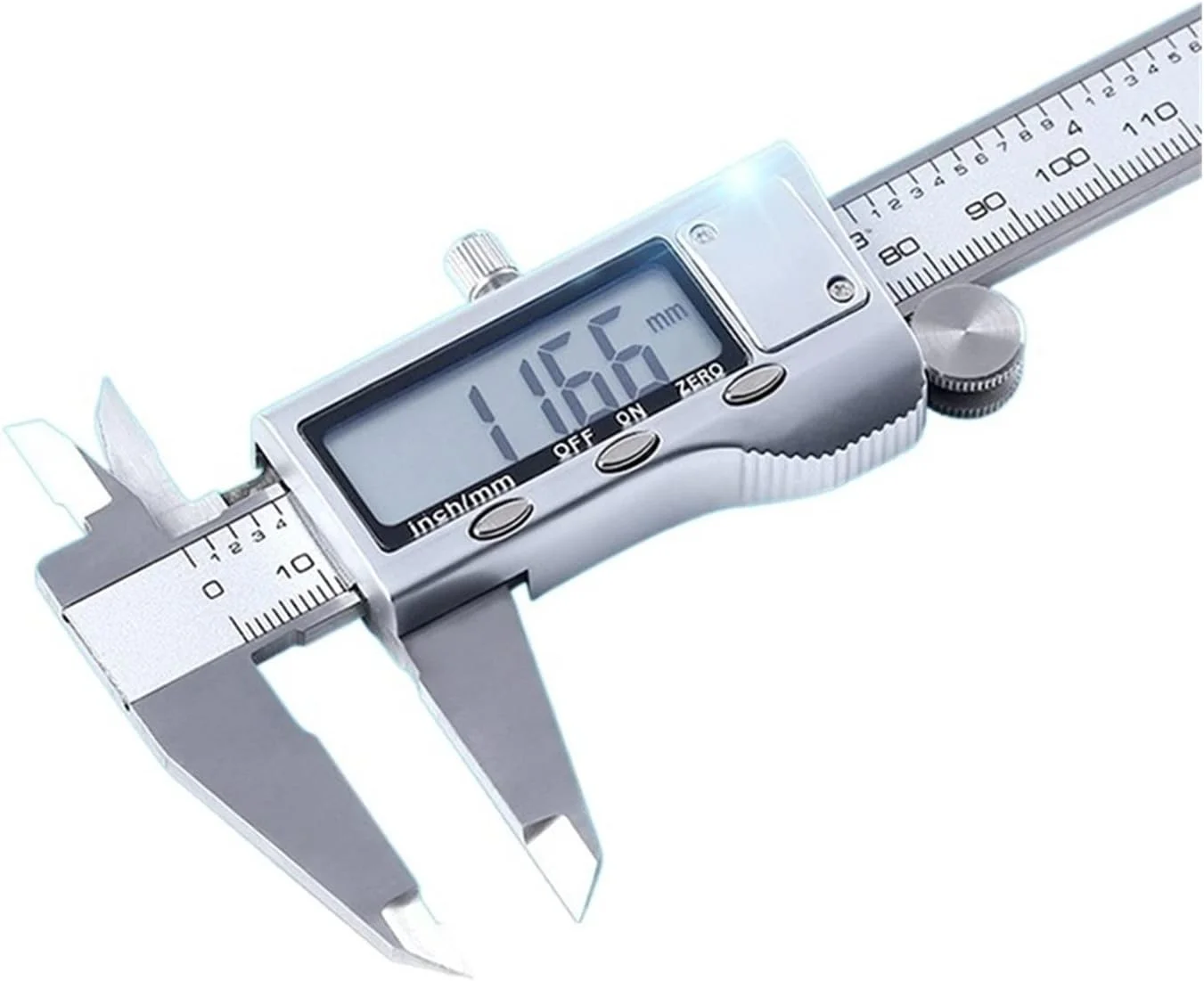 کولیس NUPONO 0-150 میلی متر کولیس ورنیه استیل/پلاستیک LCD دیجیتال کولیس 6 اینچی ابزار اندازه گیری عمق توسط کولیس دیجیتال (رنگ: پلاستیکی، سایز: S)