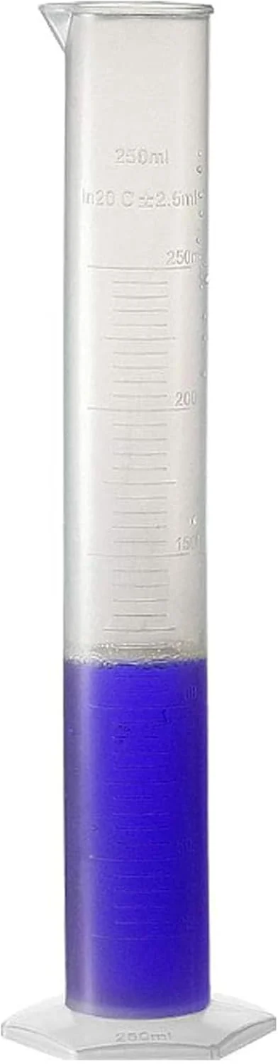 استوانه مدرج پلاستیکی Recogwood، 3 عدد، استوانه اندازه گیری 100 میلی لیتری، لوله آزمایش اندازه گیری علمی، مقیاس متریک تکی برای اندازه گیری مایعات در مجموعه آزمایشگاهی آشپزخانه در خانه