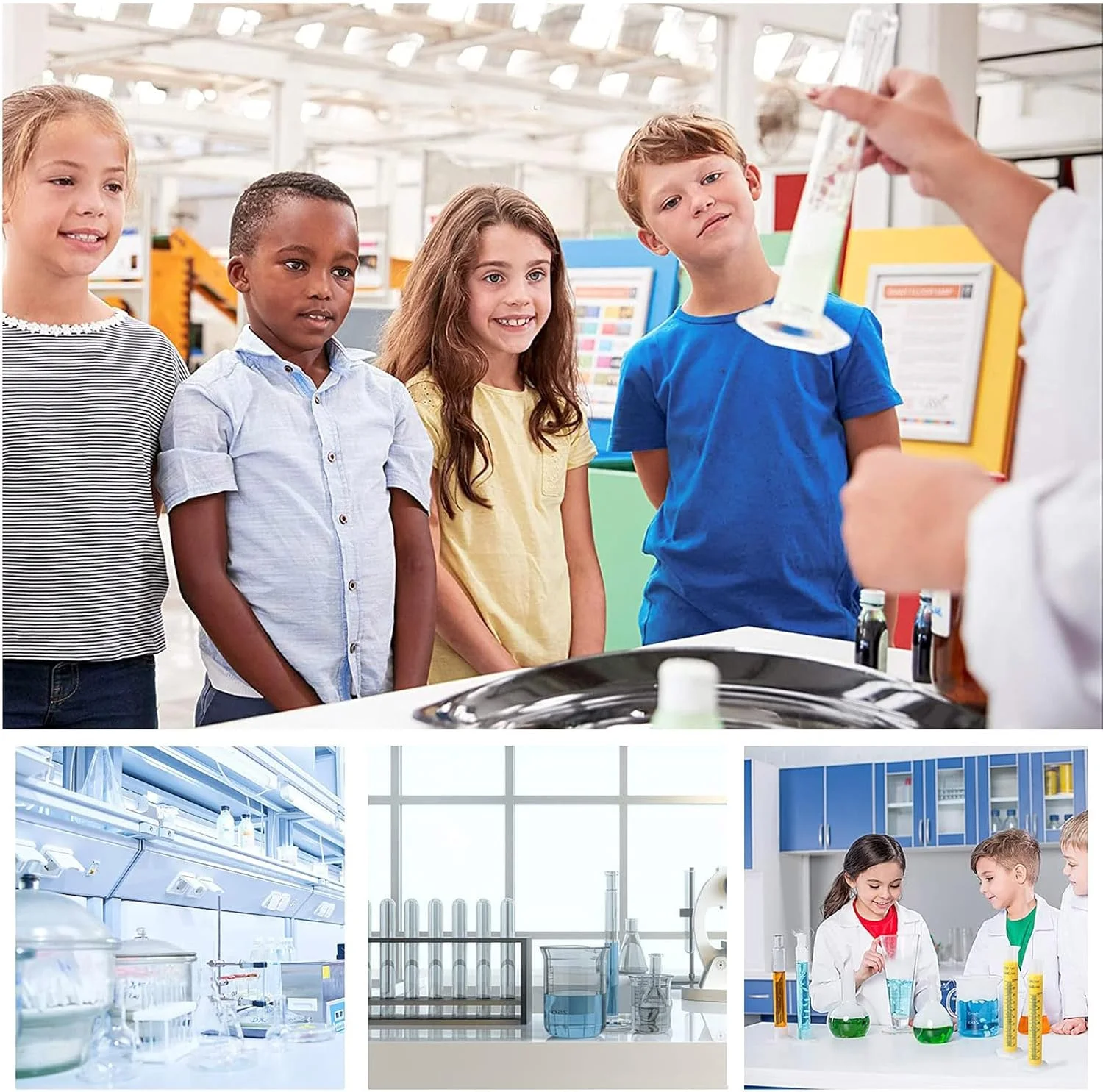 استوانه مدرج پلاستیکی Recogwood، 3 عدد، استوانه اندازه گیری 100 میلی لیتری، لوله آزمایش اندازه گیری علمی، مقیاس متریک تکی برای اندازه گیری مایعات در مجموعه آزمایشگاهی آشپزخانه در خانه