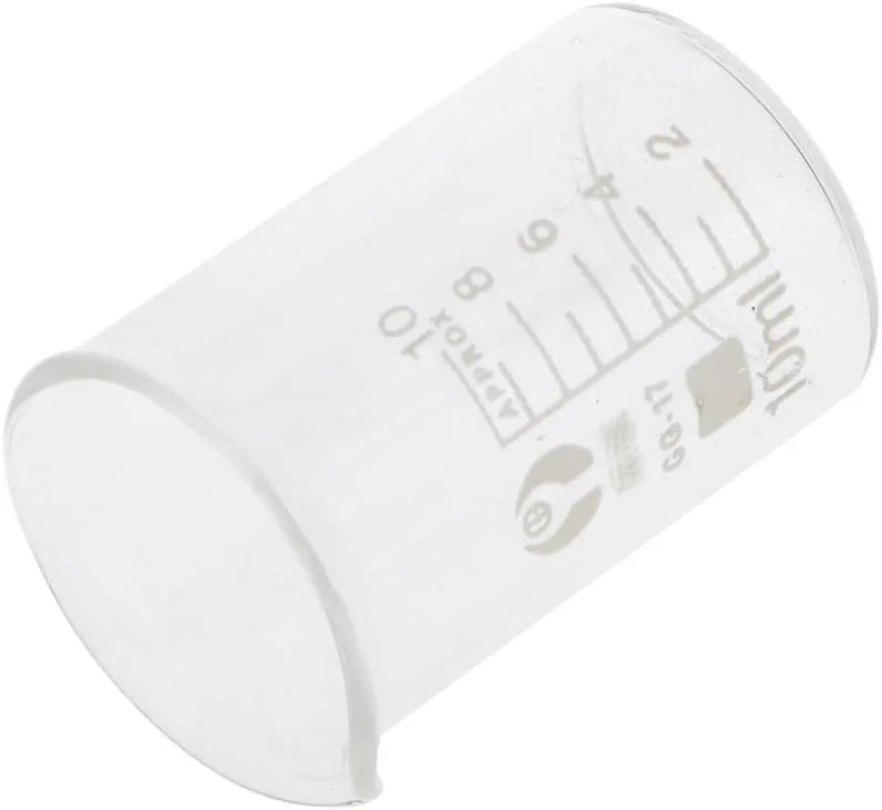 ست لیوان اندازه گیری آزمایشگاهی 10 میلی لیتر - استوانه اندازه گیری شیشه ای شفاف با مقیاس برای آشپزخانه و آزمایش های شیمیایی ست لیوان اندازه گیری آزمایشگاهی 10 میلی لیتر - استوانه اندازه گیری شیشه ای شفاف با مقیاس برای آشپزخانه و آزمایش های شیمیایی