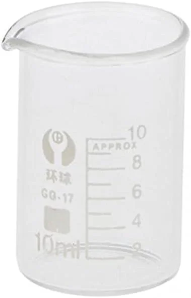 ست لیوان اندازه گیری آزمایشگاهی 10 میلی لیتر - استوانه اندازه گیری شیشه ای شفاف با مقیاس برای آشپزخانه و آزمایش های شیمیایی ست لیوان اندازه گیری آزمایشگاهی 10 میلی لیتر - استوانه اندازه گیری شیشه ای شفاف با مقیاس برای آشپزخانه و آزمایش های شیمیایی