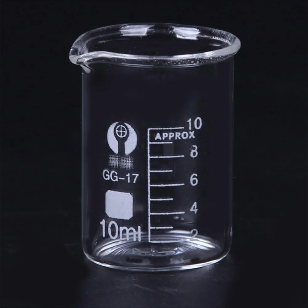 ست لیوان اندازه گیری آزمایشگاهی 10 میلی لیتر - استوانه اندازه گیری شیشه ای شفاف با مقیاس برای آشپزخانه و آزمایش های شیمیایی ست لیوان اندازه گیری آزمایشگاهی 10 میلی لیتر - استوانه اندازه گیری شیشه ای شفاف با مقیاس برای آشپزخانه و آزمایش های شیمیایی