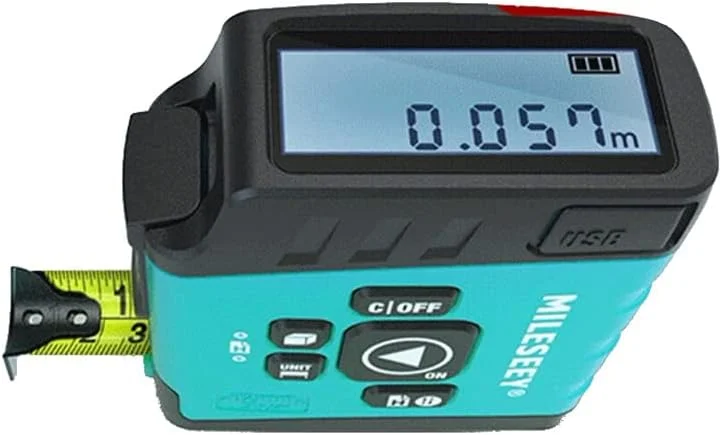 متر نواری، متر لیزری مادون قرمز، ابزار اندازه گیری دکوراسیون، متر اندازه گیری اتاق، متر الکترونیکی (60 متر)، ابزار تست