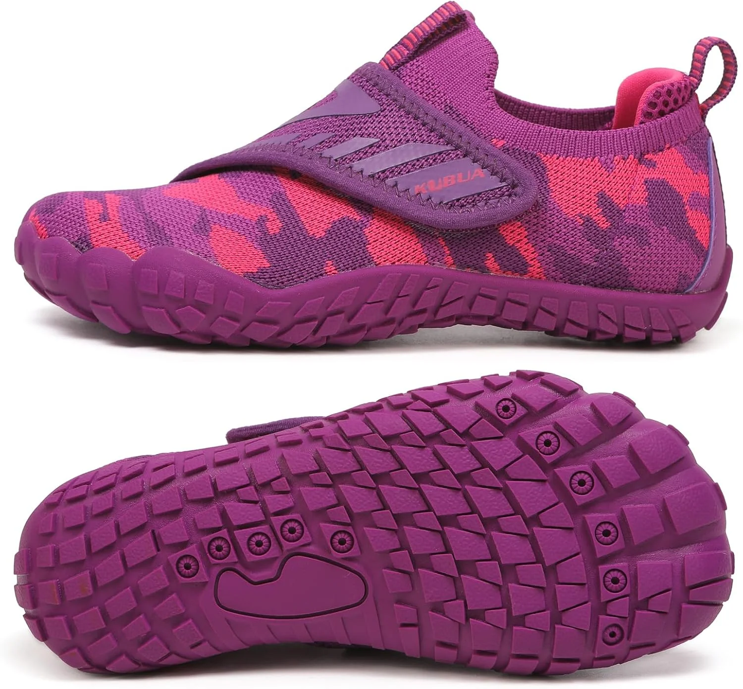 کفشهای پابرهنه کودکان KUBUA، مناسب پسران و دختران، کفش تنیس، کفش ورزشی فضای باز، پیادهروی، تمرینات ورزشی مدرسه، بند قابل تنظیم، تخت و انعطافپذیر، رنگ بنفش، سایز 4 کودک بزرگ کفشهای پابرهنه کودکان KUBUA، مناسب پسران و دختران، کفش تنیس، کفش ورزشی فضای باز، پیادهروی، تمرینات ورزشی مدرسه، بند قابل تنظیم، تخت و انعطافپذیر، رنگ بنفش، سایز 4 کودک بزرگ