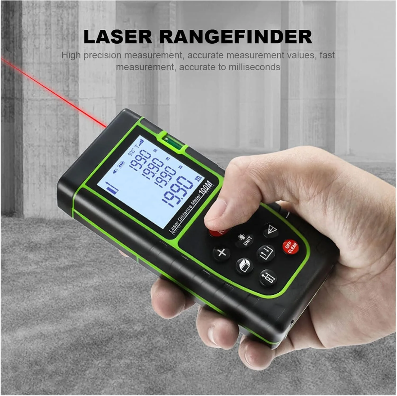 متر دیجیتال LZFuiop مدل Mu با برد 40 متر، دارای سنسور زاویه الکترونیکی، ابزار اندازه گیری فاصله و ابزارآلات متر دیجیتال LZFuiop مدل Mu با برد 40 متر، دارای سنسور زاویه الکترونیکی، ابزار اندازه گیری فاصله و ابزارآلات