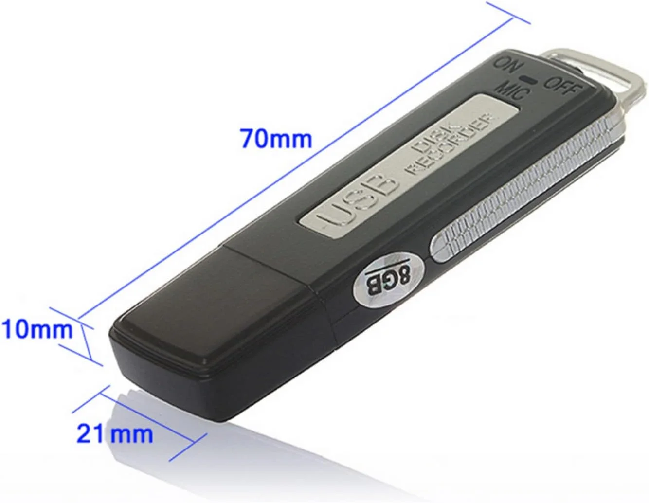 ضبط کننده صدای دیجیتال USB 2.0 قابل حمل SKEIDO SK-868 VIDIOCE با قابلیت شارژ، فلش مموری USB، کارت خوان Micro SD TF و حافظه U Disk - 8 گیگابایت ضبط کننده صدای دیجیتال USB 2.0 قابل حمل SKEIDO SK-868 VIDIOCE با قابلیت شارژ، فلش مموری USB، کارت خوان Micro SD TF و حافظه U Disk - 8 گیگابایت