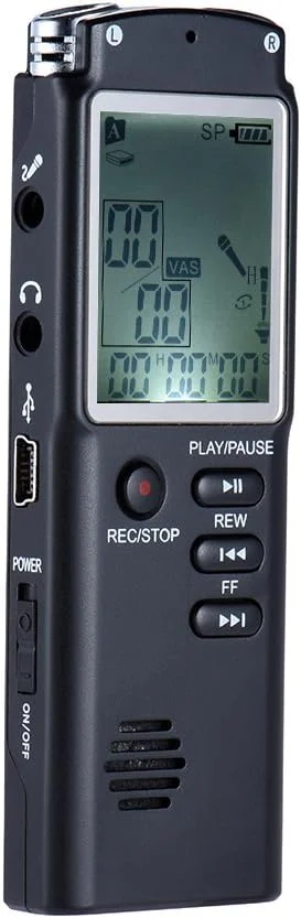 دستگاه ضبط صدا و دیکتافون MP3 اسکیدو با قابلیت فعالسازی صوتی (VAR)، تکرار A-B و ضبط مکالمات تلفنی، 8 گیگابایت 1536 کیلوبیت بر ثانیه دستگاه ضبط صدا و دیکتافون MP3 اسکیدو با قابلیت فعالسازی صوتی (VAR)، تکرار A-B و ضبط مکالمات تلفنی، 8 گیگابایت 1536 کیلوبیت بر ثانیه