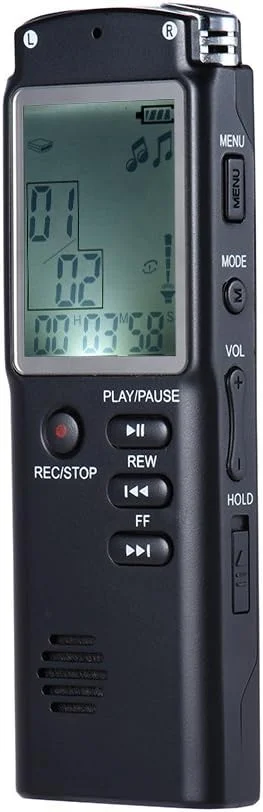دستگاه ضبط صدا و دیکتافون MP3 اسکیدو با قابلیت فعالسازی صوتی (VAR)، تکرار A-B و ضبط مکالمات تلفنی، 8 گیگابایت 1536 کیلوبیت بر ثانیه دستگاه ضبط صدا و دیکتافون MP3 اسکیدو با قابلیت فعالسازی صوتی (VAR)، تکرار A-B و ضبط مکالمات تلفنی، 8 گیگابایت 1536 کیلوبیت بر ثانیه