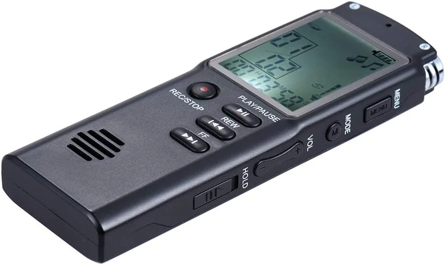 دستگاه ضبط صدا و دیکتافون MP3 اسکیدو با قابلیت فعالسازی صوتی (VAR)، تکرار A-B و ضبط مکالمات تلفنی، 8 گیگابایت 1536 کیلوبیت بر ثانیه دستگاه ضبط صدا و دیکتافون MP3 اسکیدو با قابلیت فعالسازی صوتی (VAR)، تکرار A-B و ضبط مکالمات تلفنی، 8 گیگابایت 1536 کیلوبیت بر ثانیه