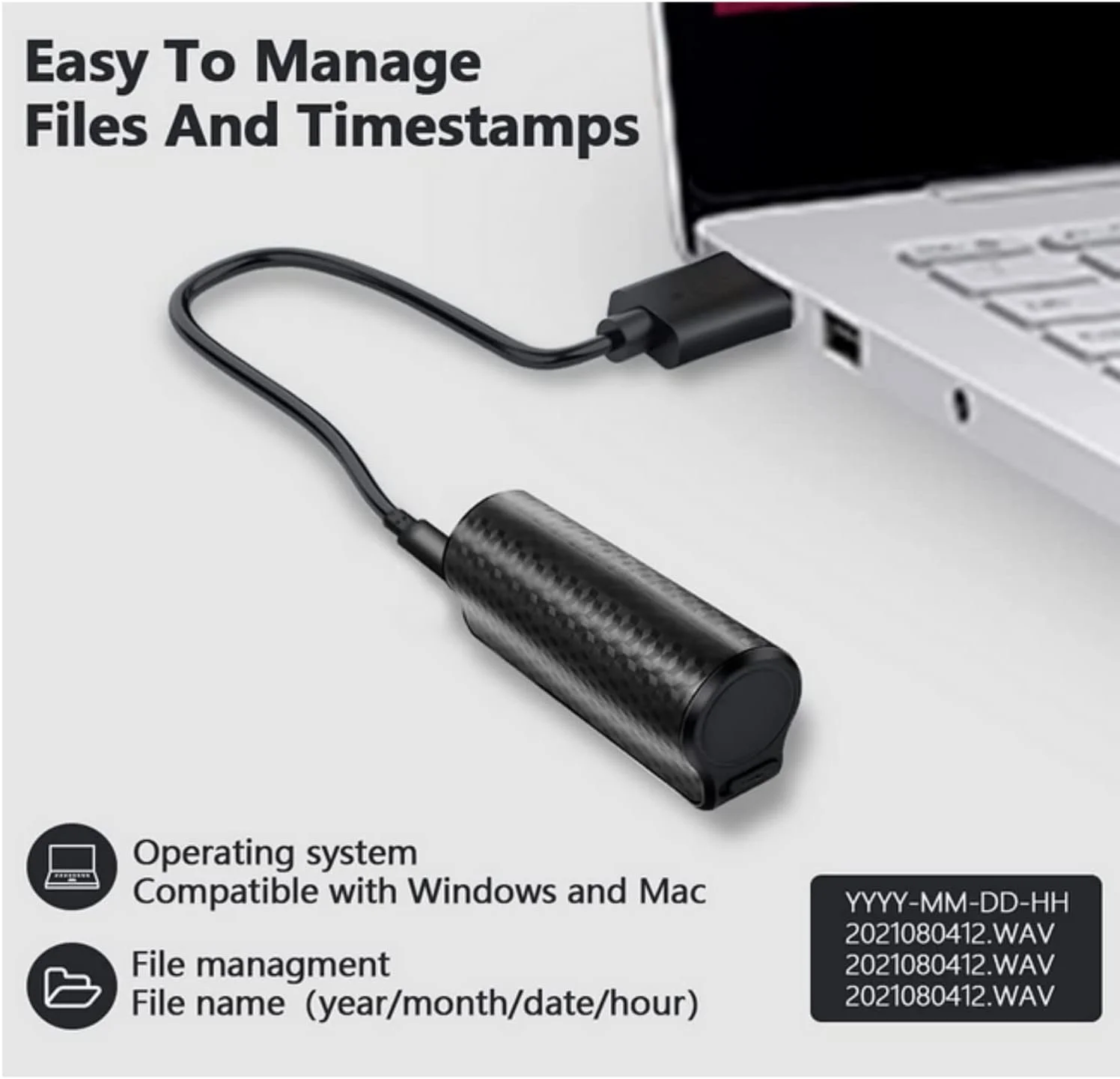 دستگاه ضبط صدای 500 ساعته SKEIDO Q70 Espia Magnet، ضبط کننده صدای دیجیتال فعال با صدا، دیکتافون مینی USB، ضبط 8 گیگابایتی MP3 دستگاه ضبط صدای 500 ساعته SKEIDO Q70 Espia Magnet، ضبط کننده صدای دیجیتال فعال با صدا، دیکتافون مینی USB، ضبط 8 گیگابایتی MP3