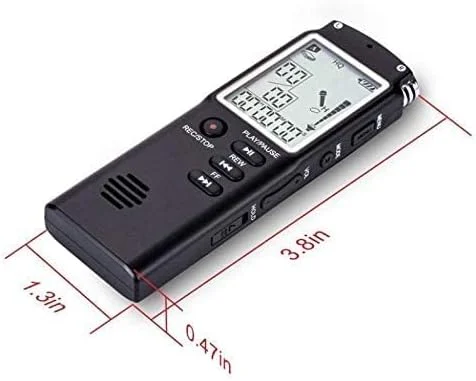 دستگاه ضبط صدای 8 گیگابایتی SKEIDO USB حرفه ای 96 ساعته LCD دیکتافون ضبط کننده صدای دیجیتال با پخش کننده WAV MP3 دستگاه ضبط صدای 8 گیگابایتی SKEIDO USB حرفه ای 96 ساعته LCD دیکتافون ضبط کننده صدای دیجیتال با پخش کننده WAV MP3