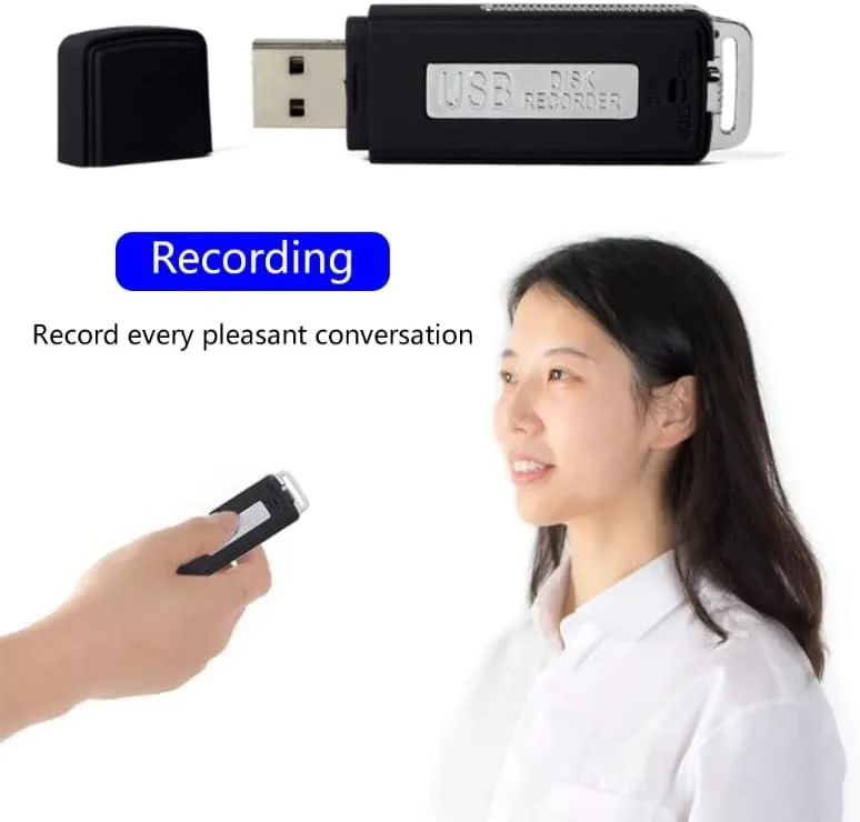 ضبط کننده صدای USB قابل شارژ حرفه ای کوچک 8 گیگابایتی SKEIDO SK-868، ضبط کننده صدا، دیکتافون صوتی Gravador De Voz